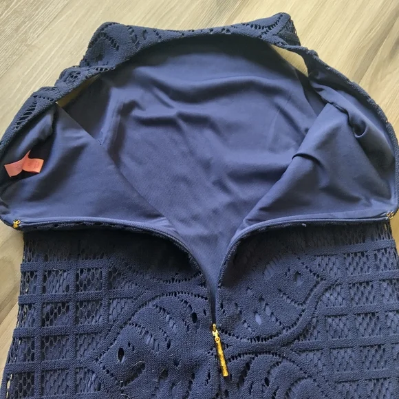 LILLY PULITZER EYELET SLEEVELESS DRESS - Picture 8 of 9